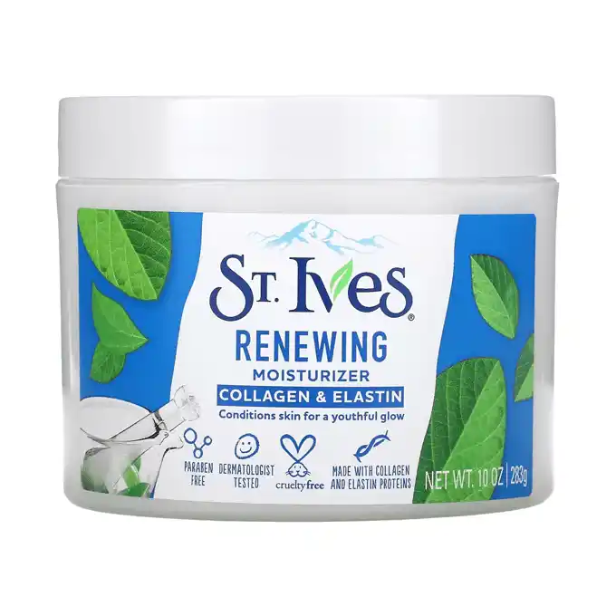 کرم مرطوب کننده جوانساز کلاژن و الاستین St.Ives